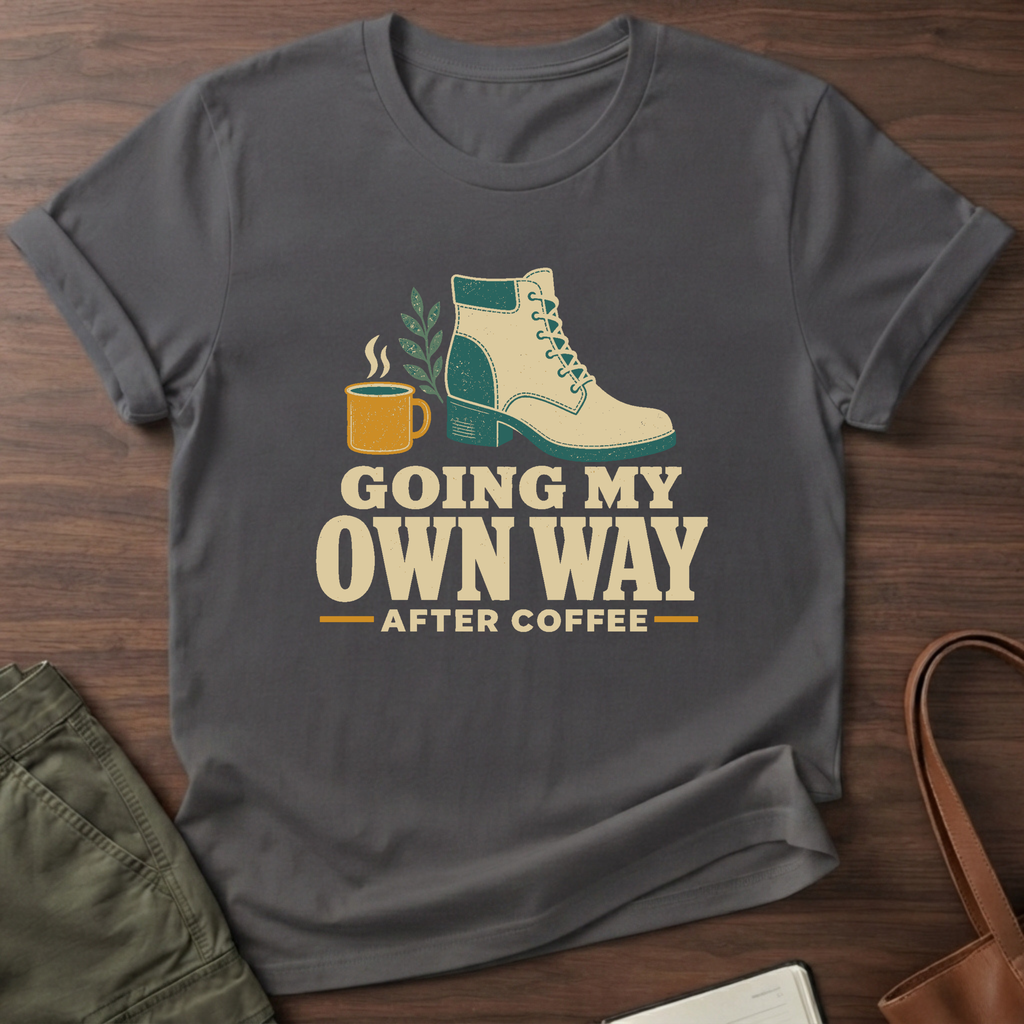 My Own Way T-Shirt in Charcoal