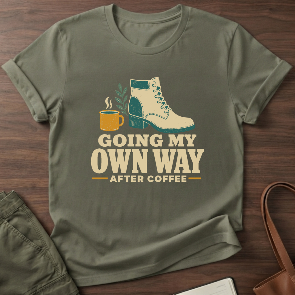 My Own Way T-Shirt in Military Green