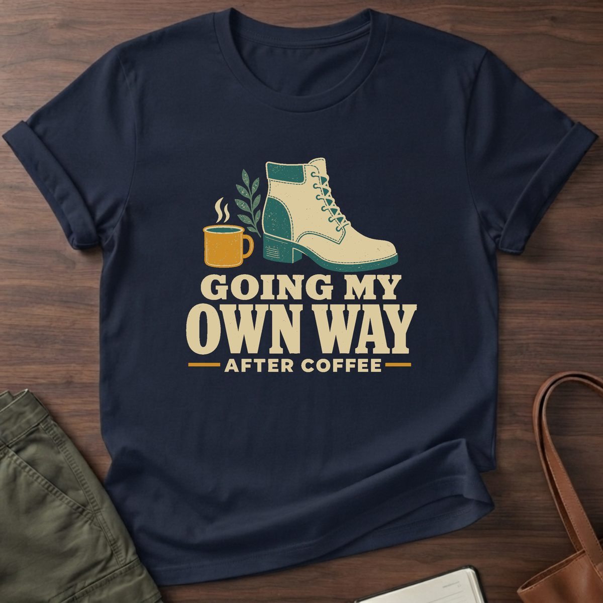 My Own Way T-Shirt in Navy