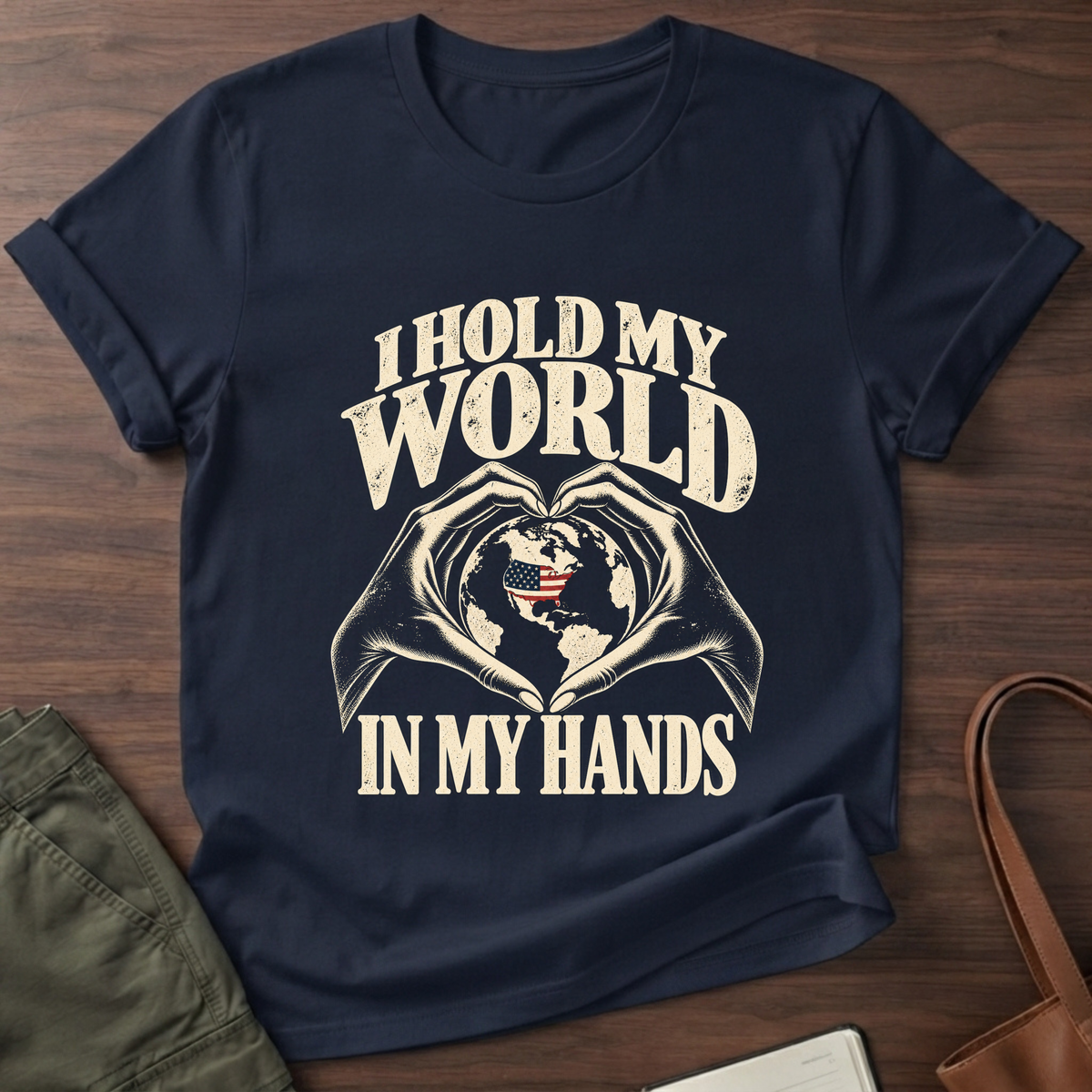 Hold My World Navy