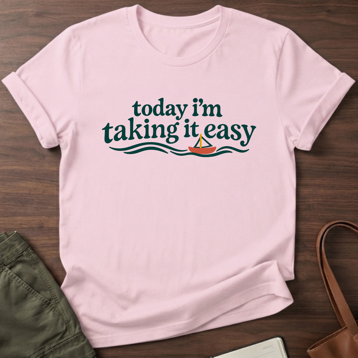 Nice Easy T-Shirt in Light Pink
