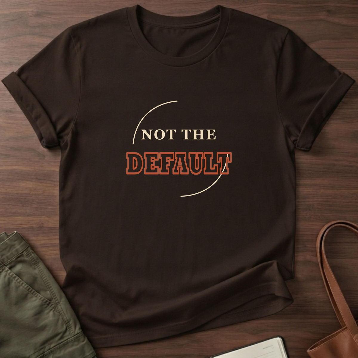 Not The Default T-Shirt in Dark Chocolate