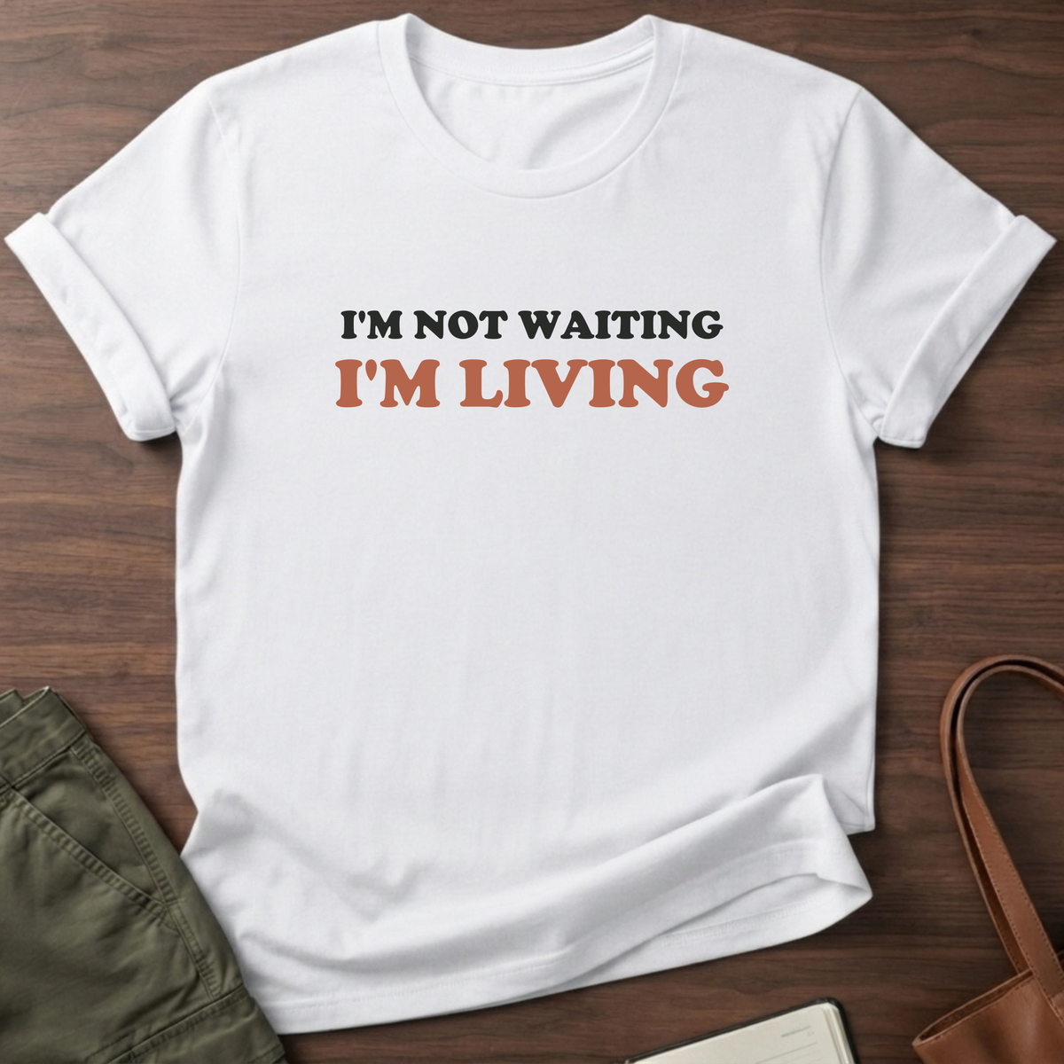 Not Waiting T-Shirt - White