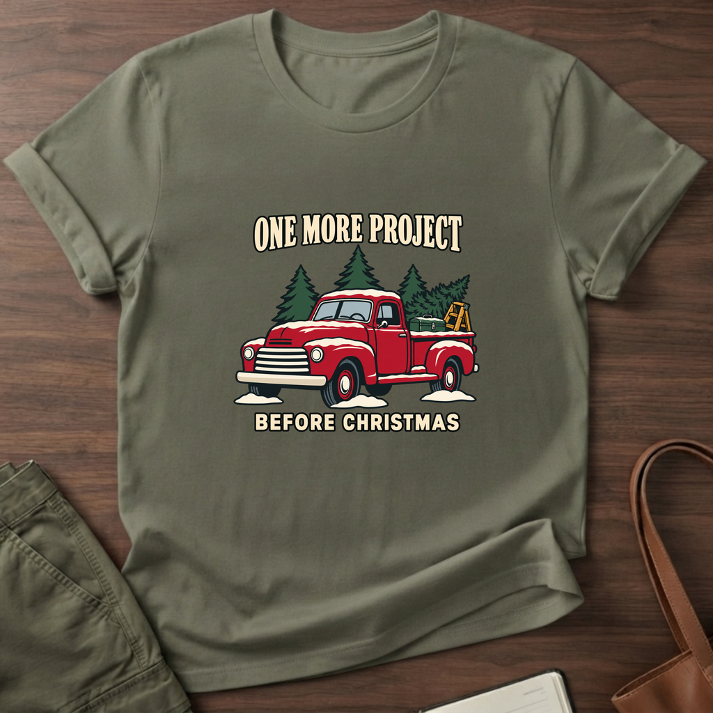 One More Project T-Shirt in Military Green
