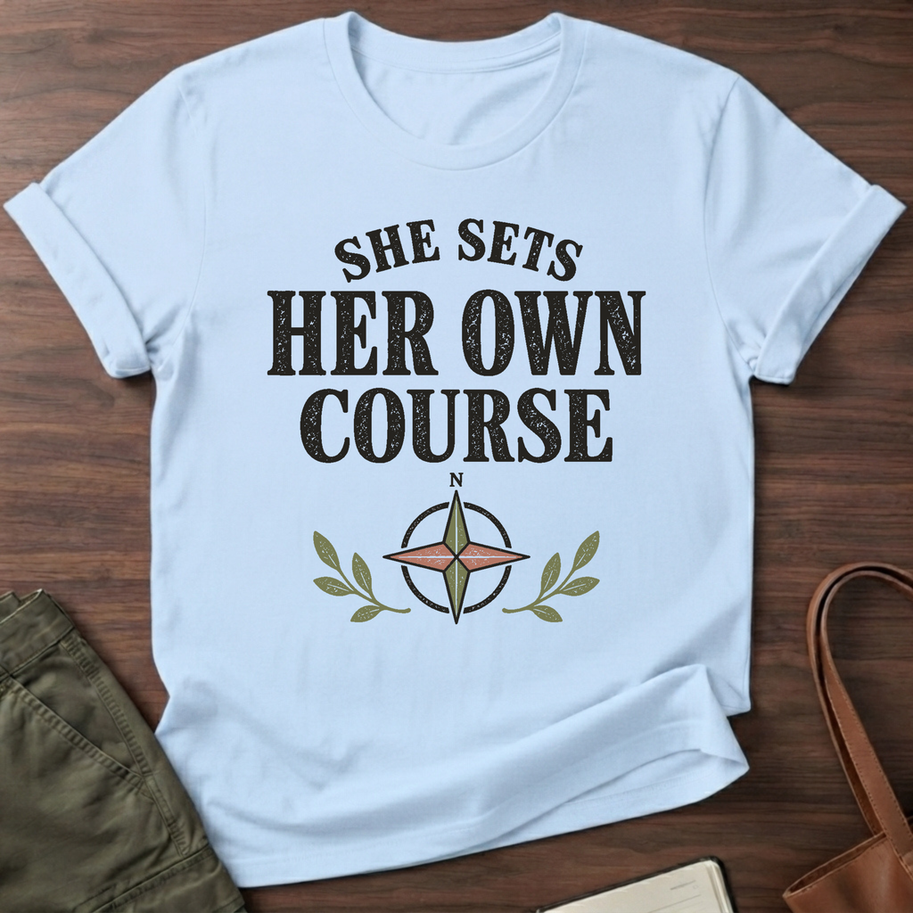 Own Course T-Shirt in Light Blue