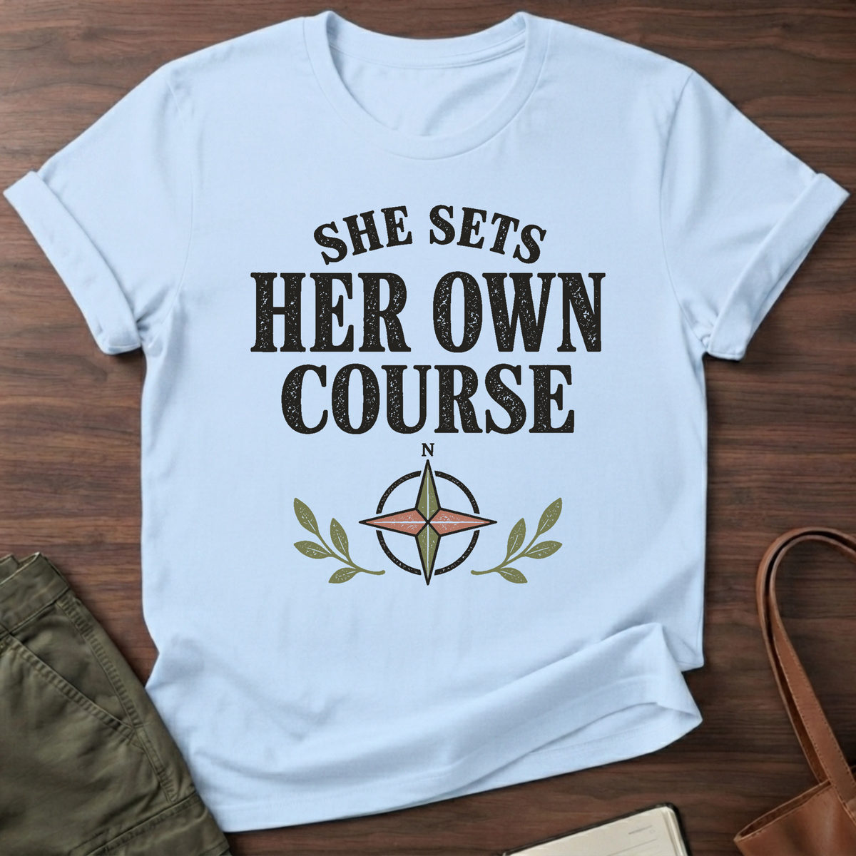 Own Course T-Shirt in Light Blue