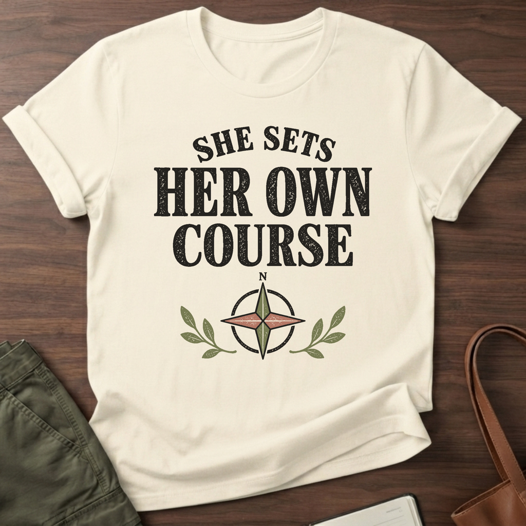 Own Course T-Shirt in Natural
