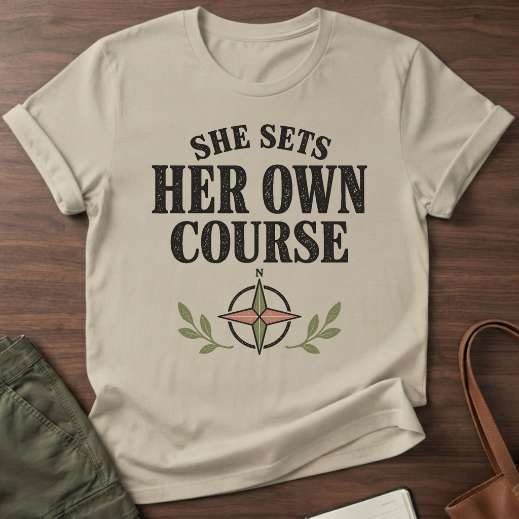Own Course T-Shirt in Sand