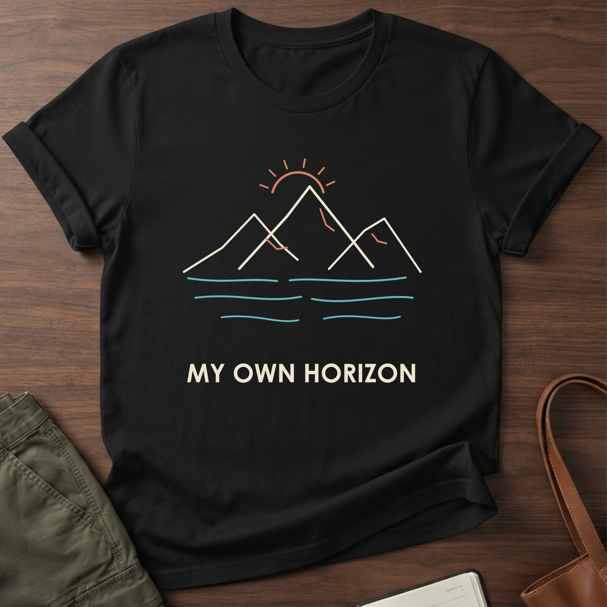 Own Horizon T-Shirt in Black