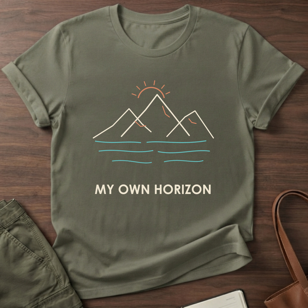 Own Horizon T-Shirt in Military Green
