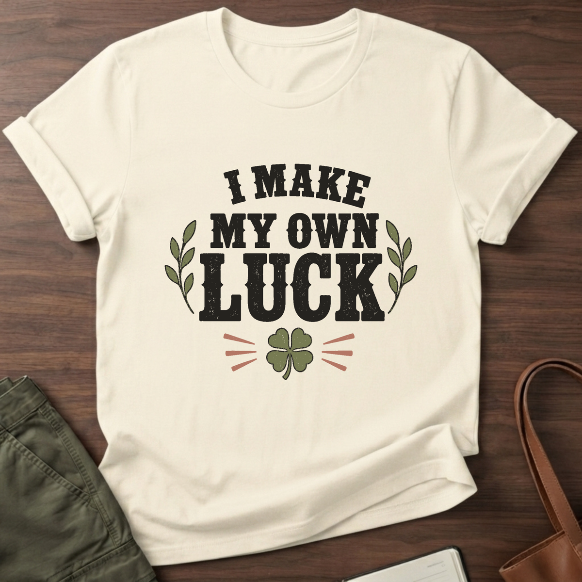 Own Luck T-Shirt in Natural