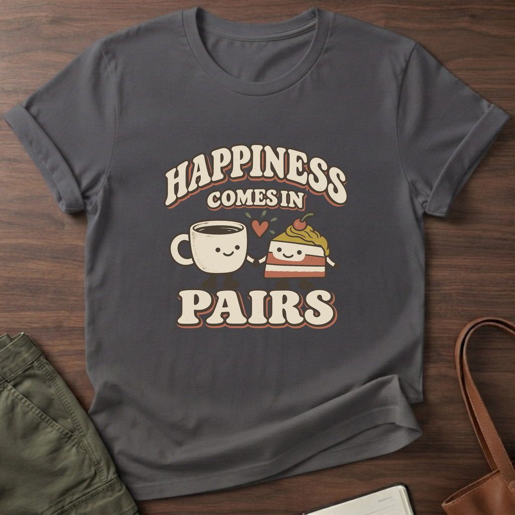 Perfect Pair T-Shirt in Charcoal