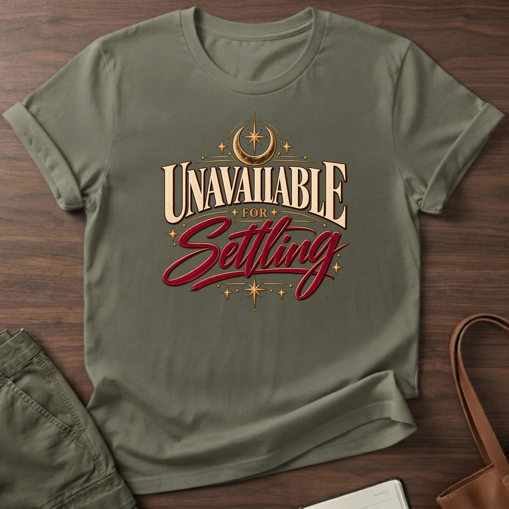 Unavailable For Settling T-Shirt - Military Green