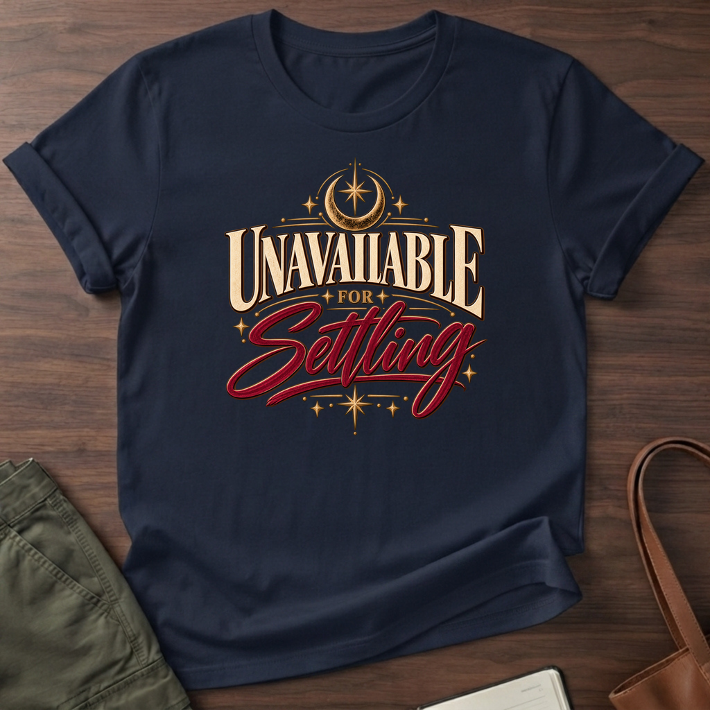 Unavailable For Settling T-Shirt - Navy