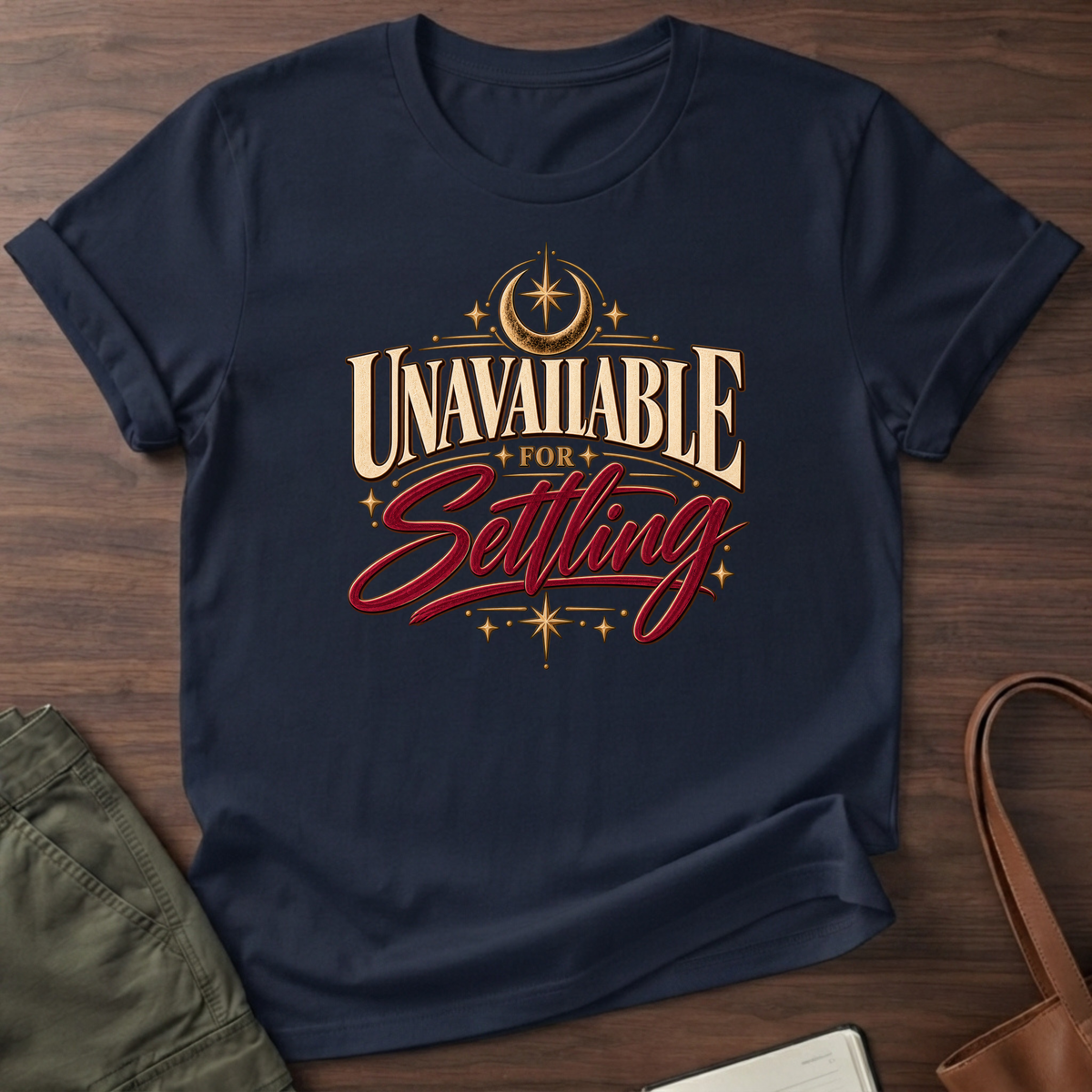 Unavailable For Settling T-Shirt - Navy