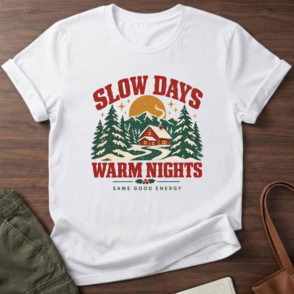 Slow Days T-Shirt in White