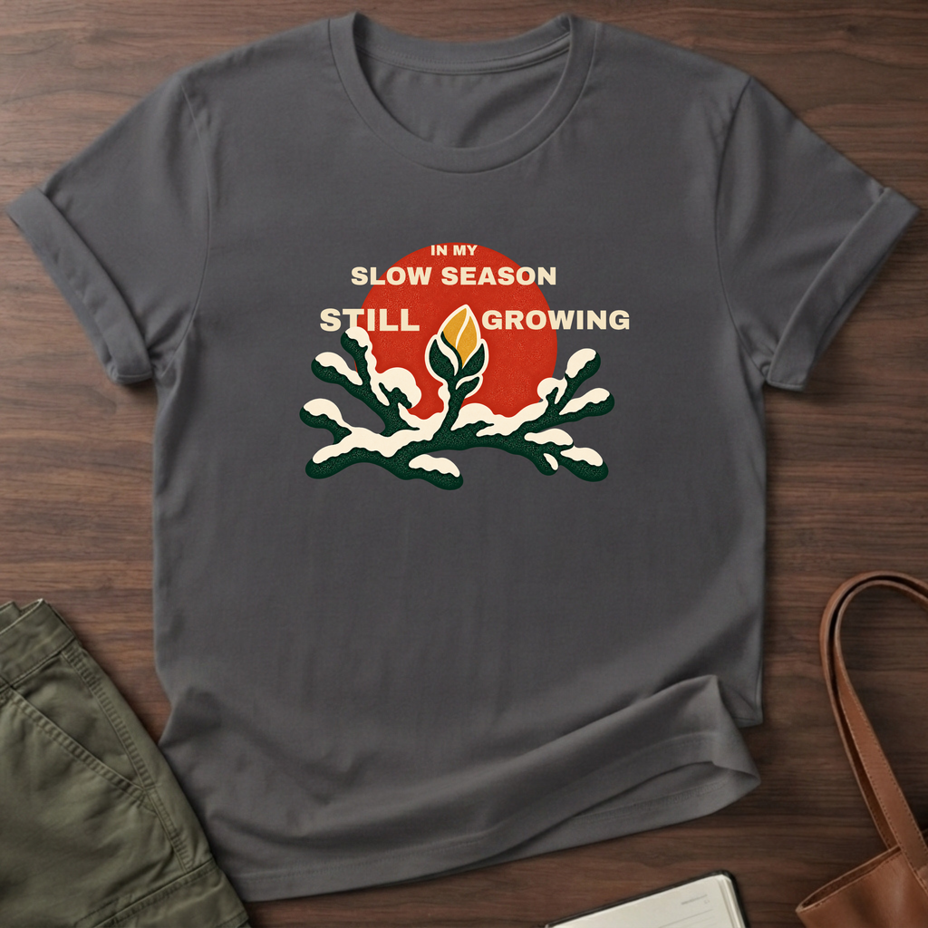Slow Season T-Shirt in Charcoal