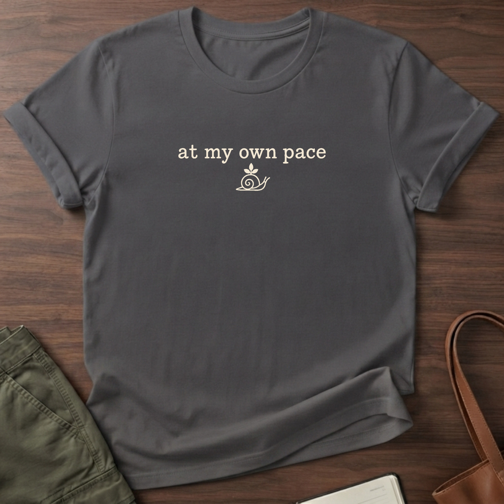 Snail Pace T-Shirt in Charcoal