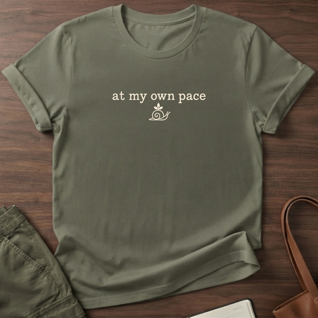 Snail Pace T-Shirt in Military Green