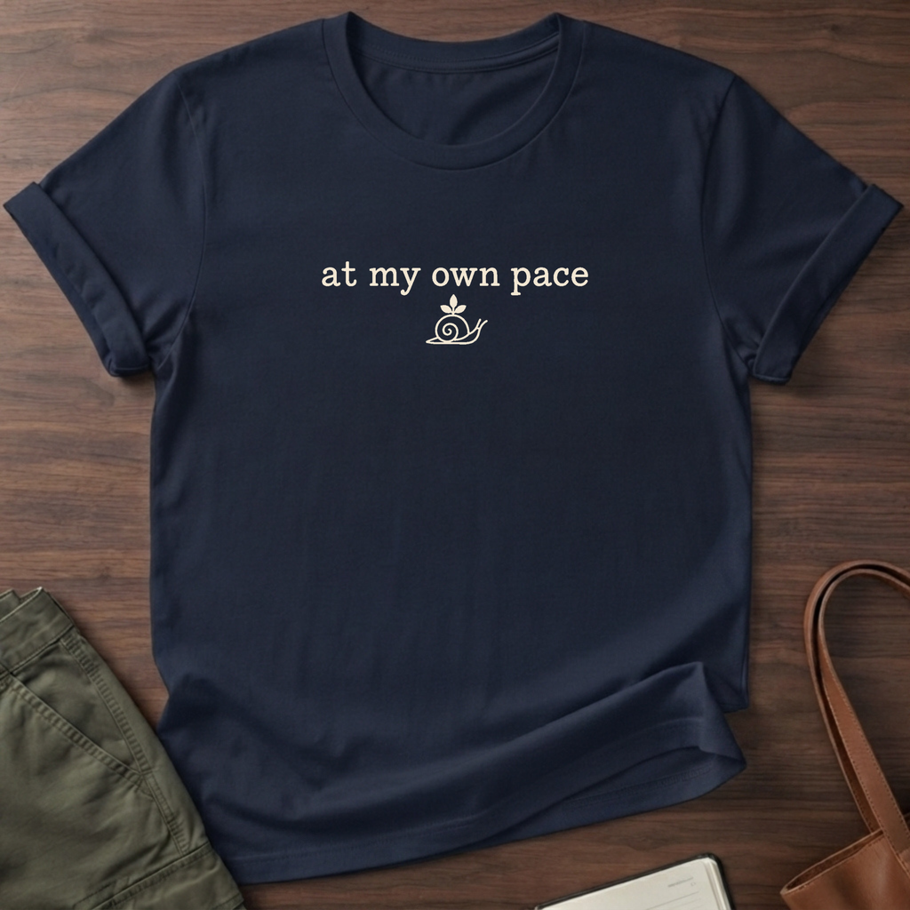 Snail Pace T-Shirt in Navy