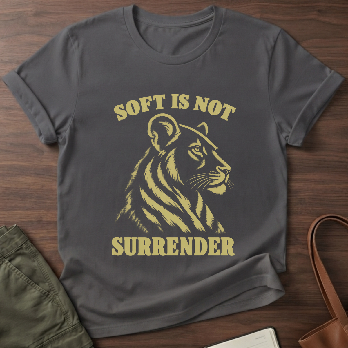 Soft Strength T-Shirt in Charcoal