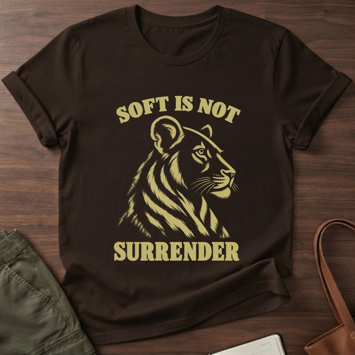 Soft Strength T-Shirt in Dark Chocolate