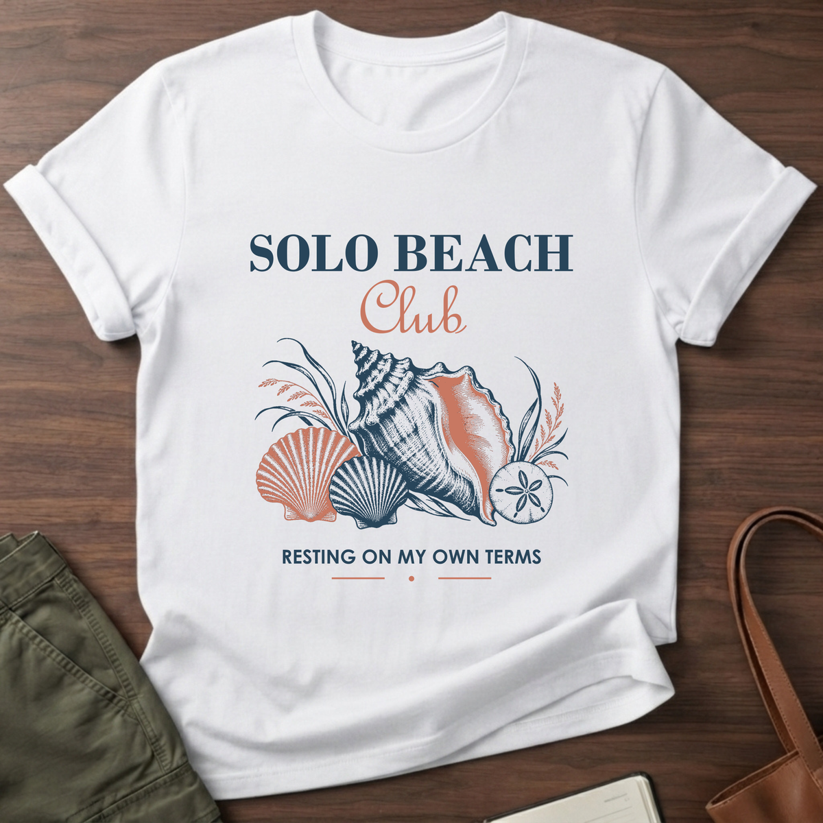Solo Beach Club T-Shirt in White