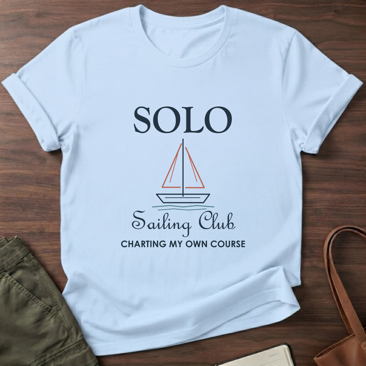 Solo Sailing Club T-Shirt - Light Blue