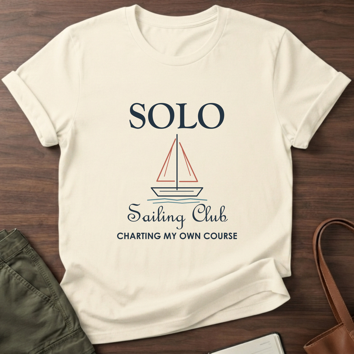 Solo Sailing Club T-Shirt - Natural