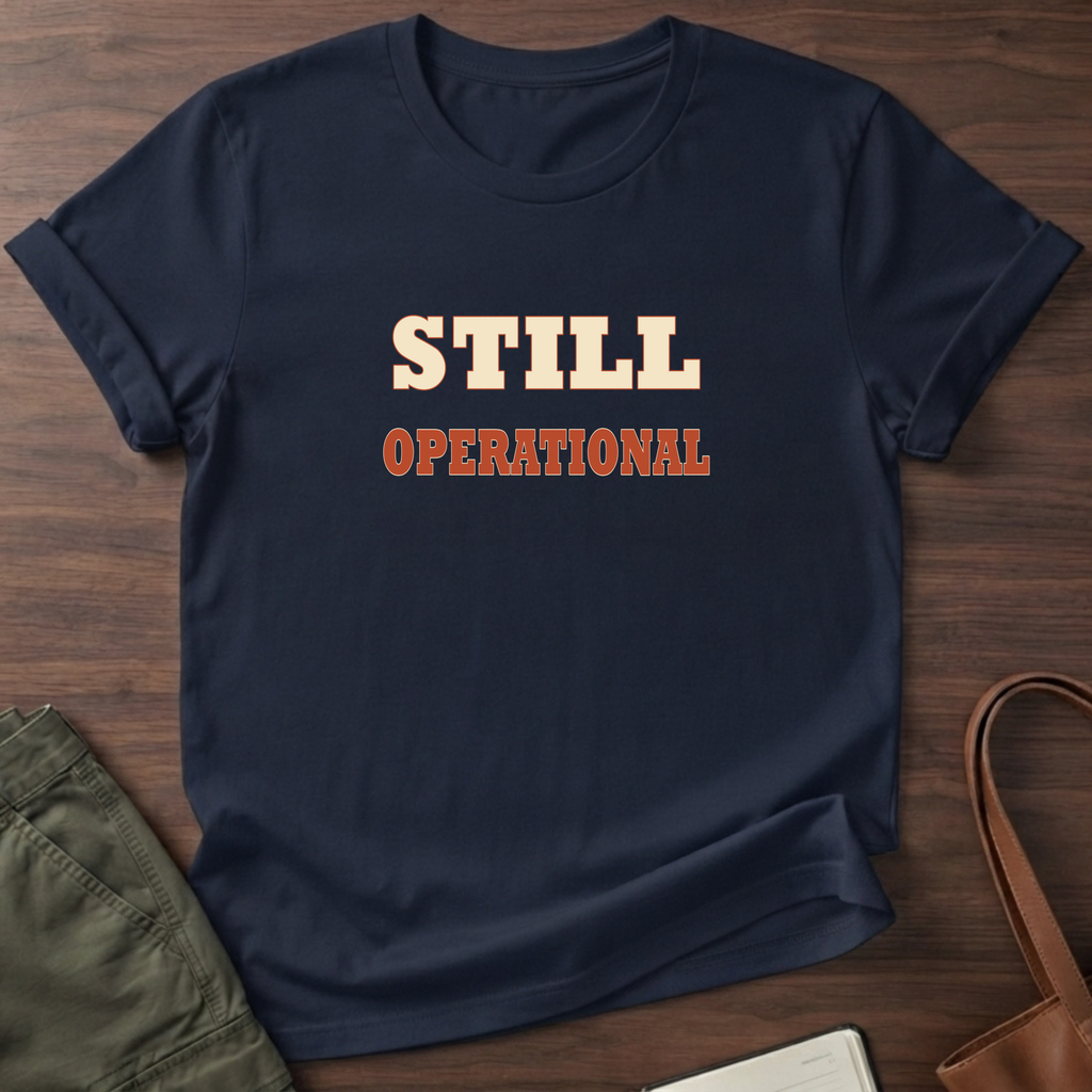 Still Operational T-Shirt in Navy
