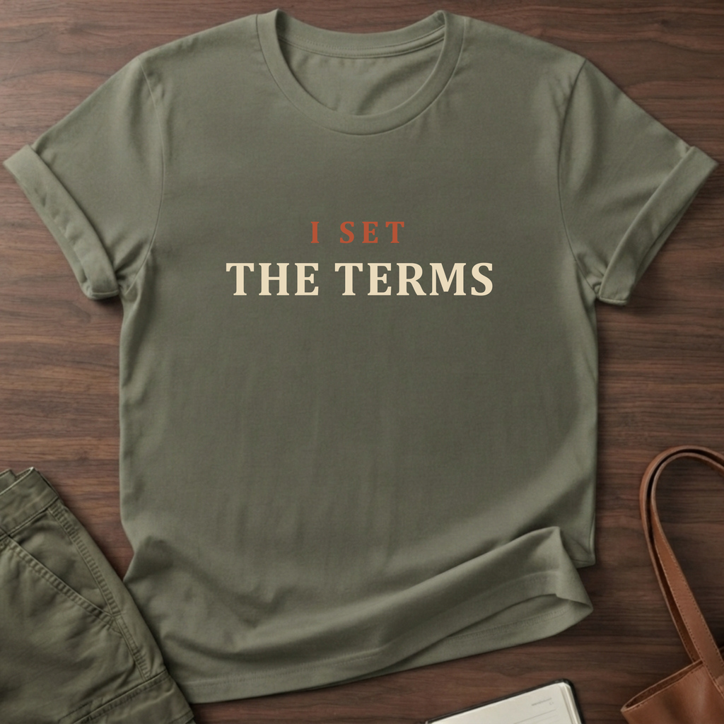 Set The Terms T-Shirt in Military Green