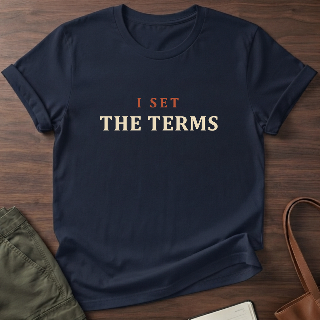 Set The Terms T-Shirt in Navy