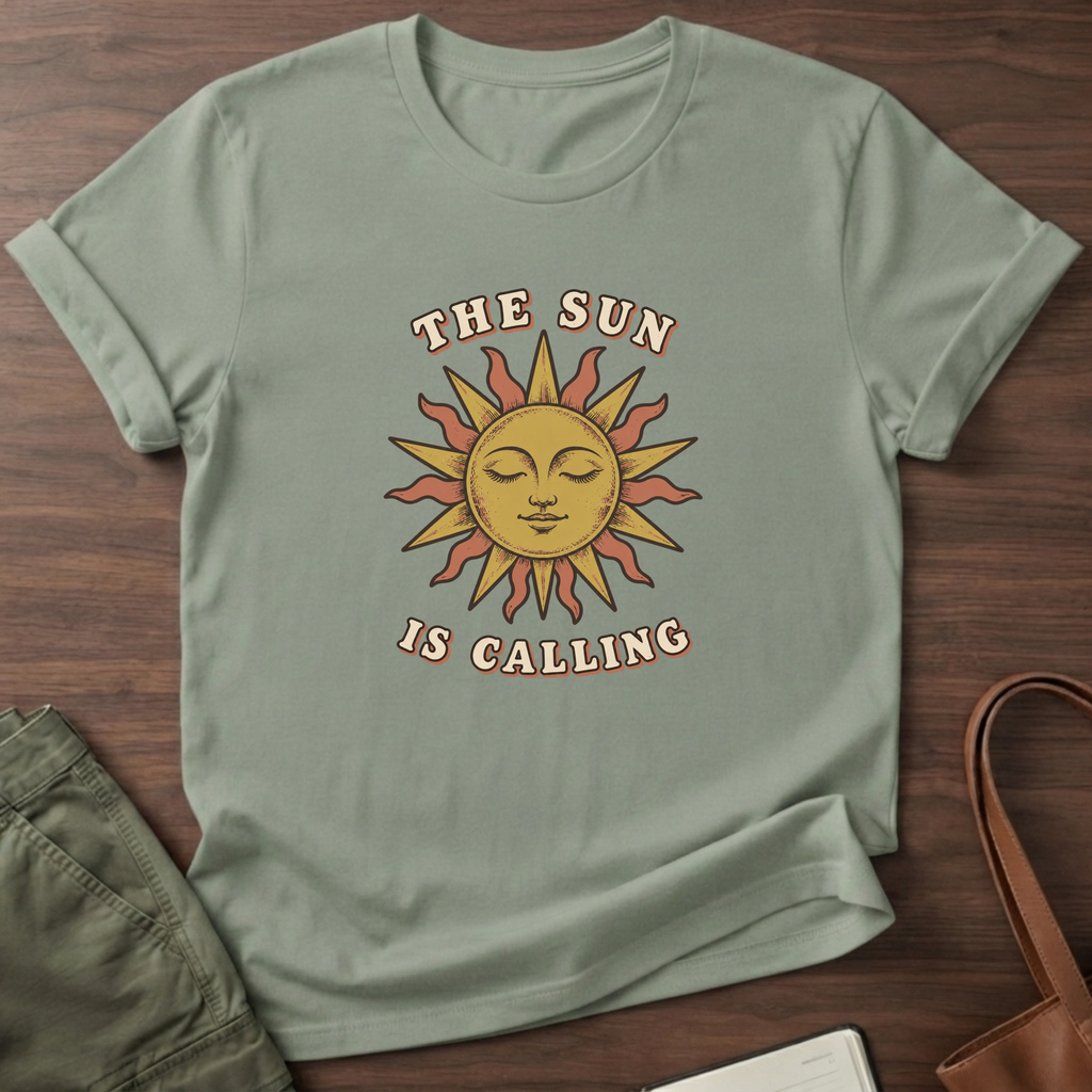 Sun Calling T-Shirt in Sage