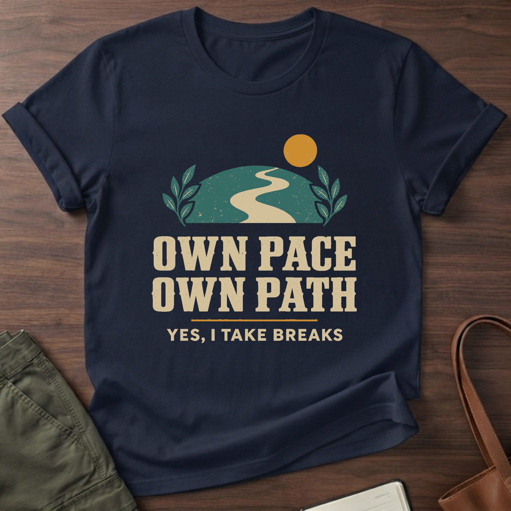 Take Breaks T-Shirt in Navy