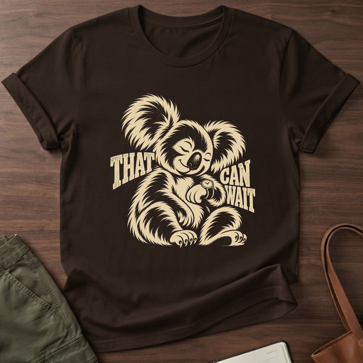 That Can Wait T-Shirt - Dark Chocolate