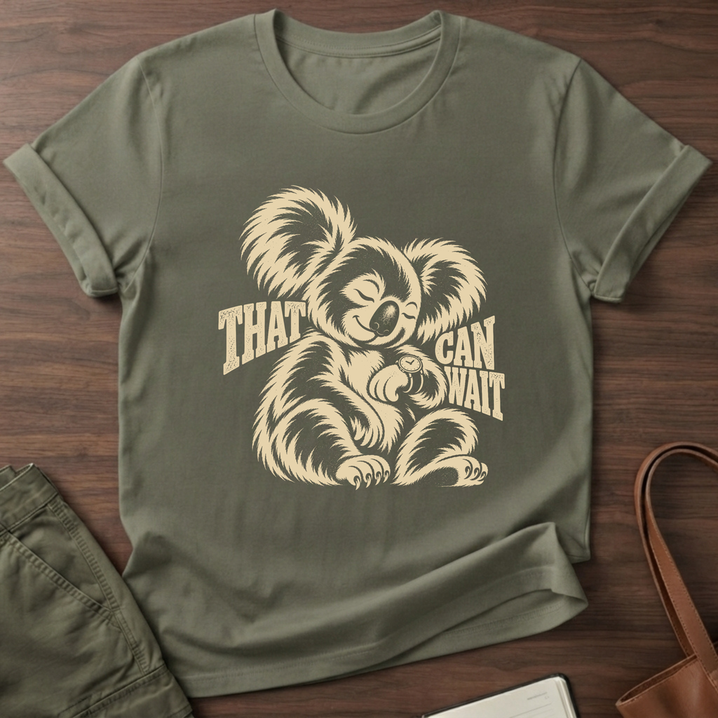 That Can Wait T-Shirt - Military Green