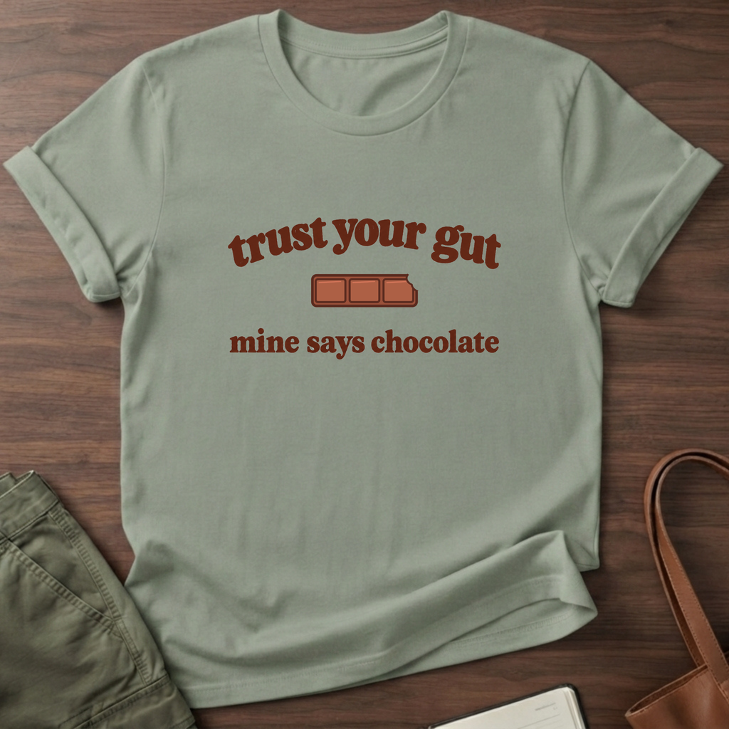 Trust Your Gut T-Shirt in Sage