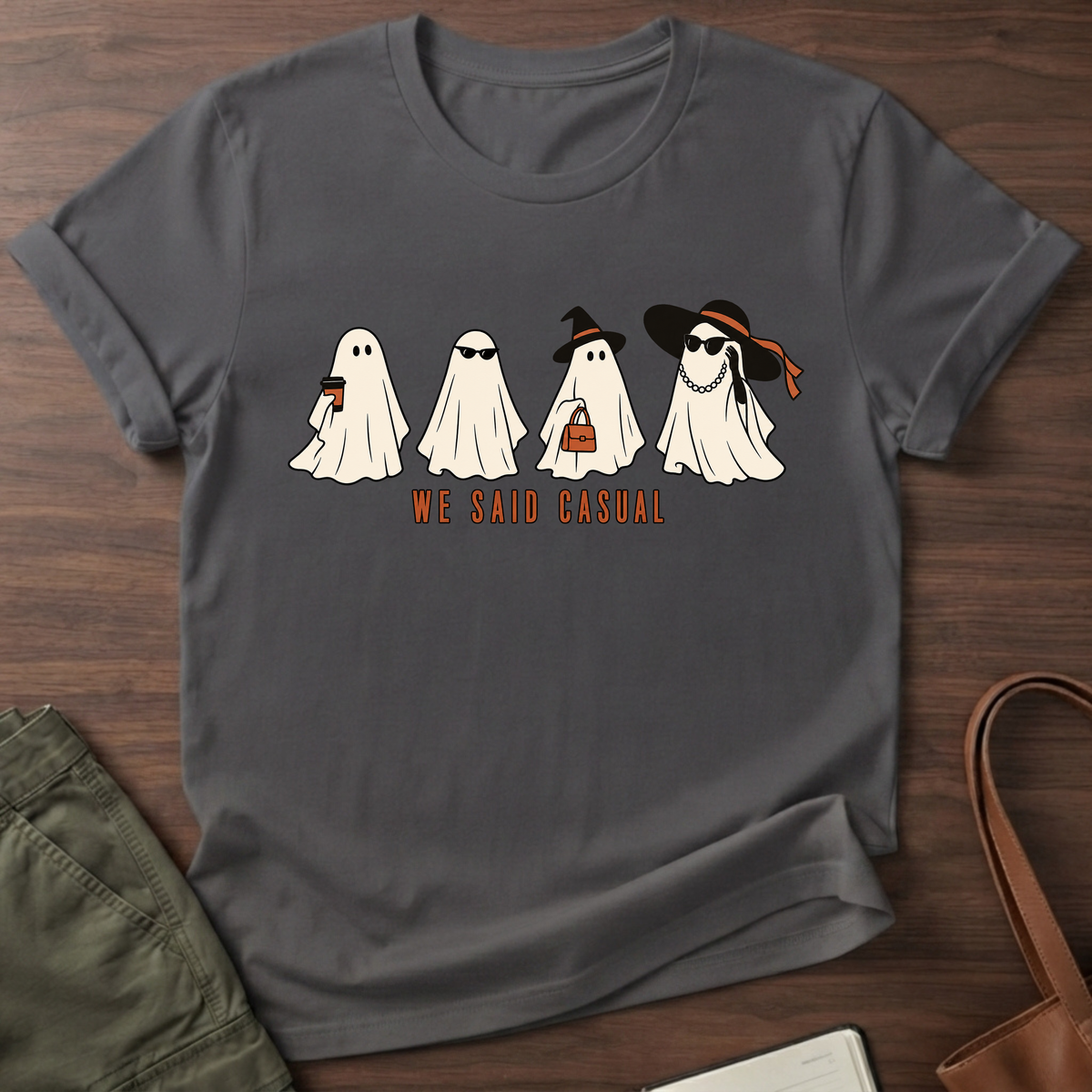 We Said Casual T-Shirt in Charcoal