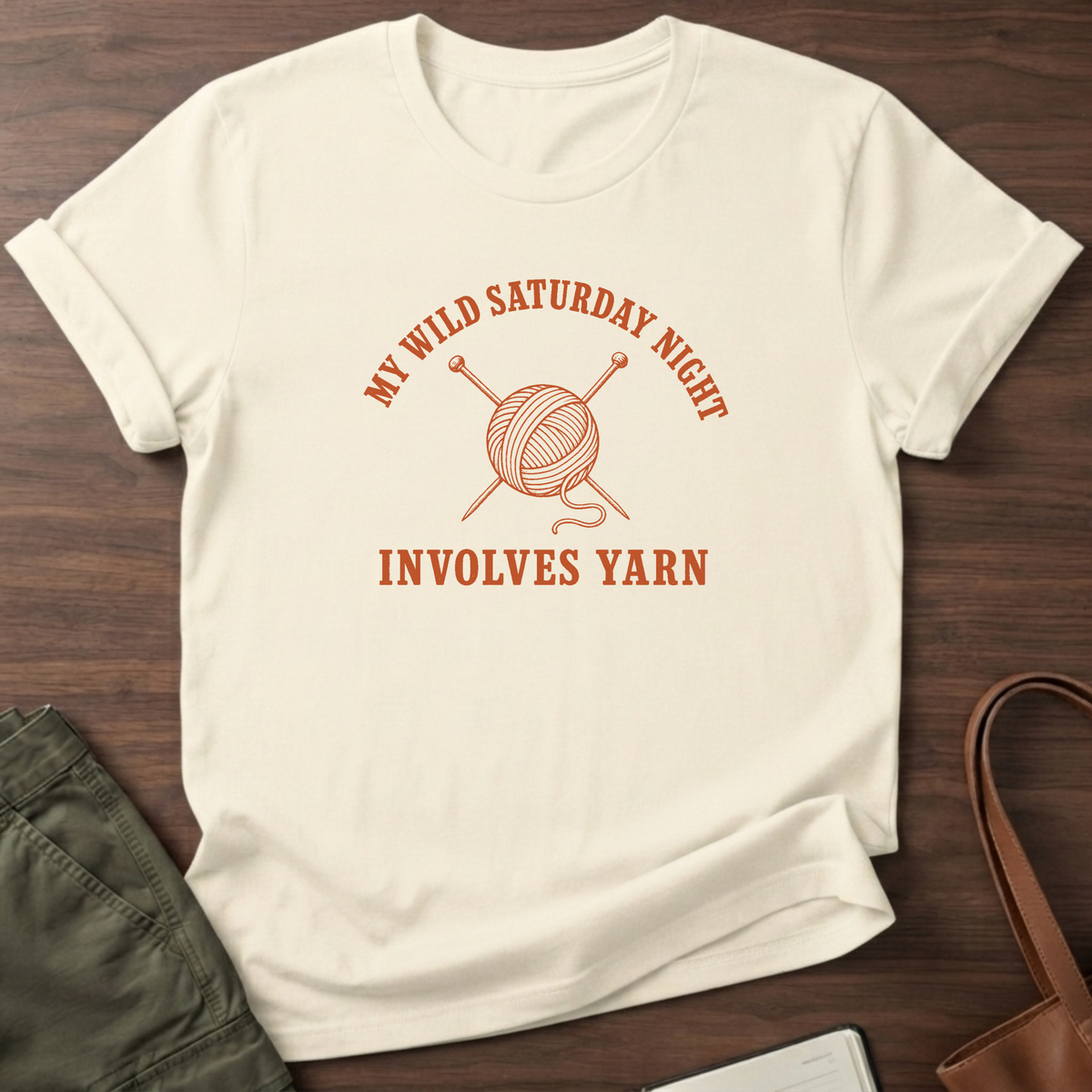Wild Saturday Yarn T-Shirt - Natural