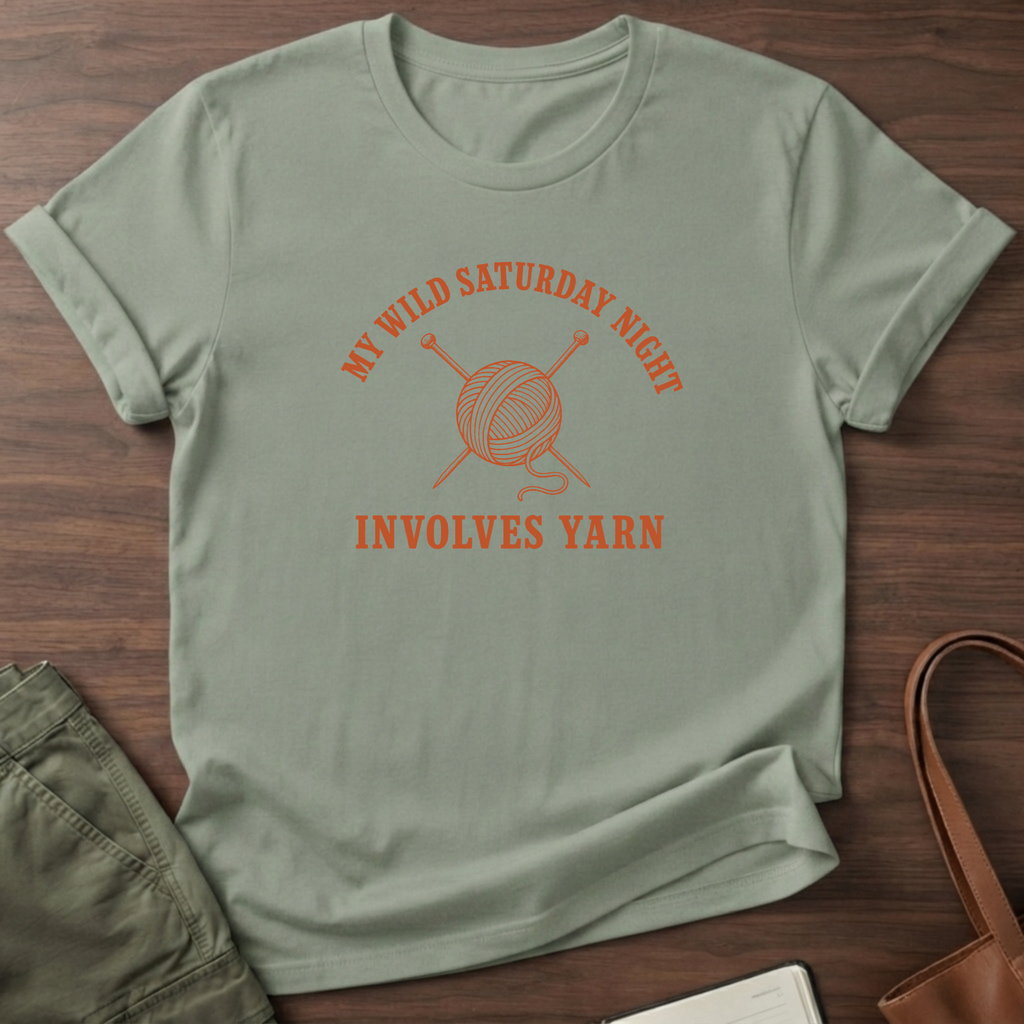 Wild Saturday Yarn T-Shirt - Sage