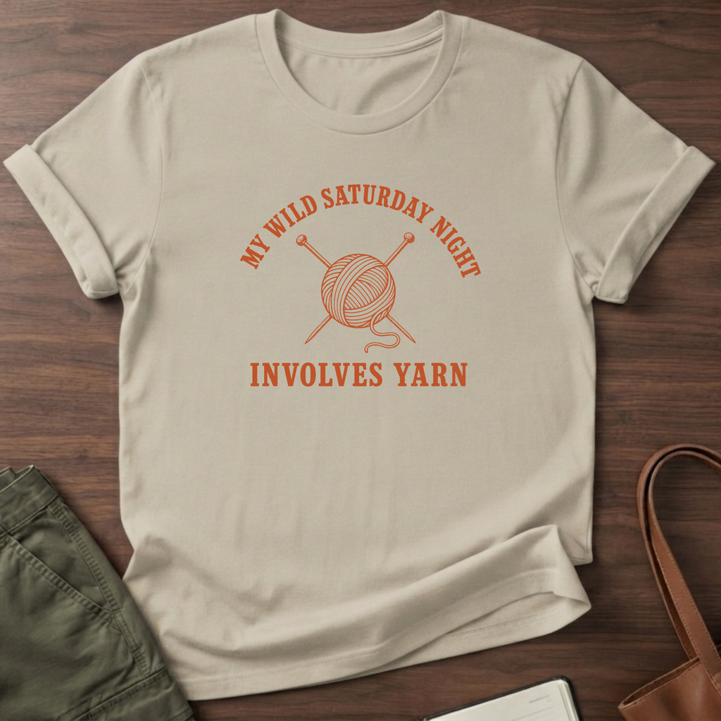 Wild Saturday Yarn T-Shirt - Sand