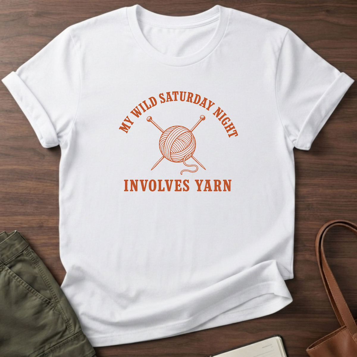 Wild Saturday Yarn T-Shirt - White