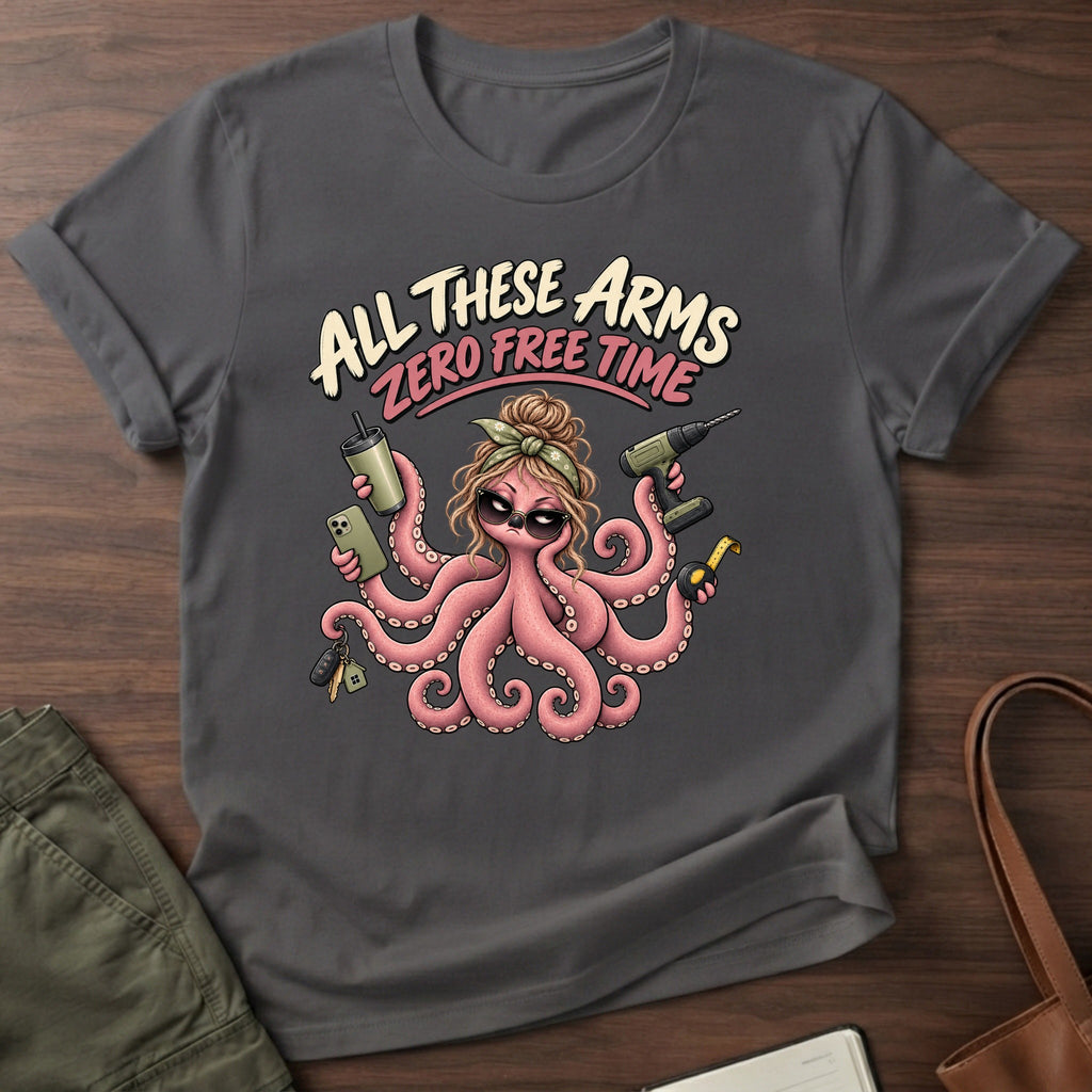 Zero Free Time T-Shirt - Charcoal