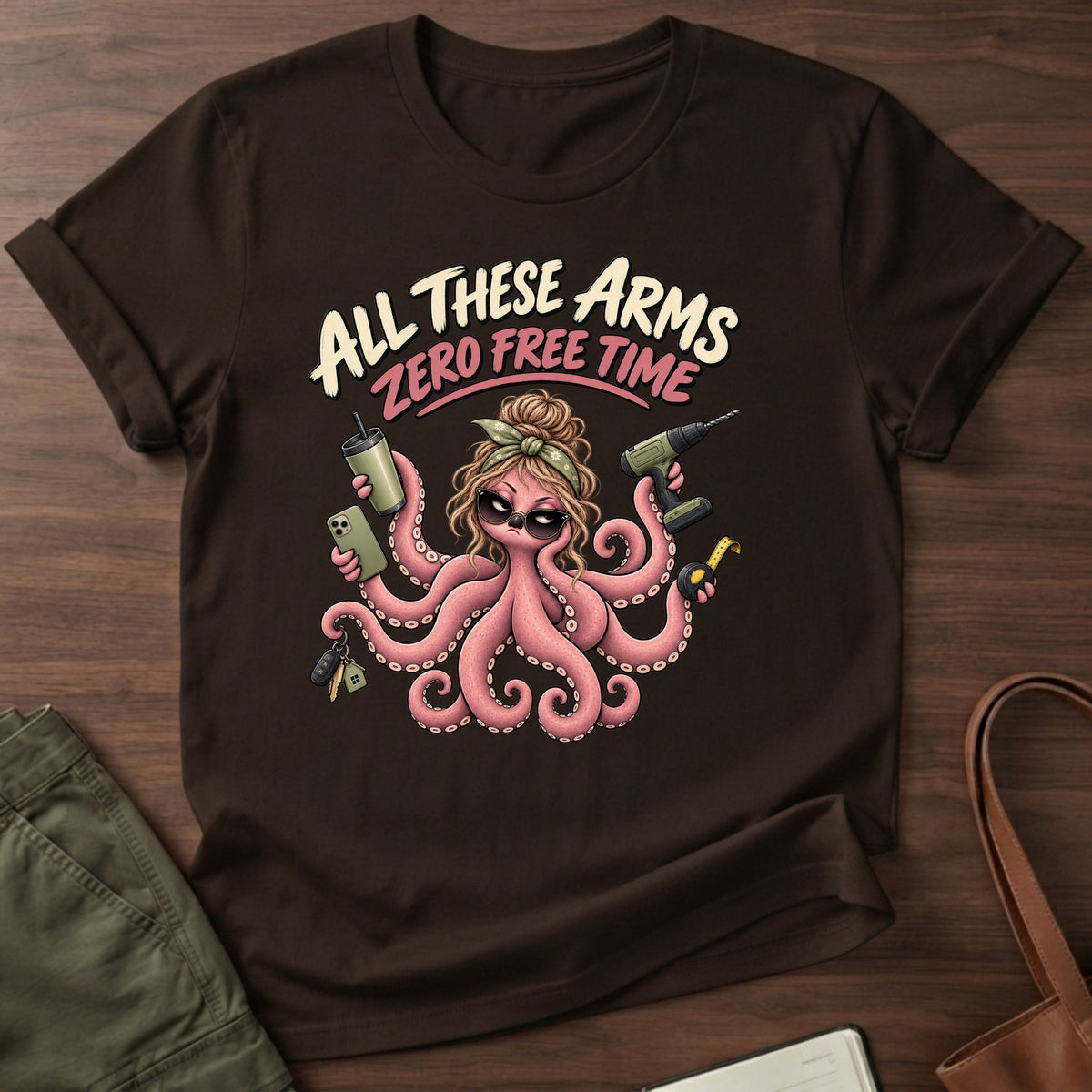 Zero Free Time T-Shirt - Dark Chocolate