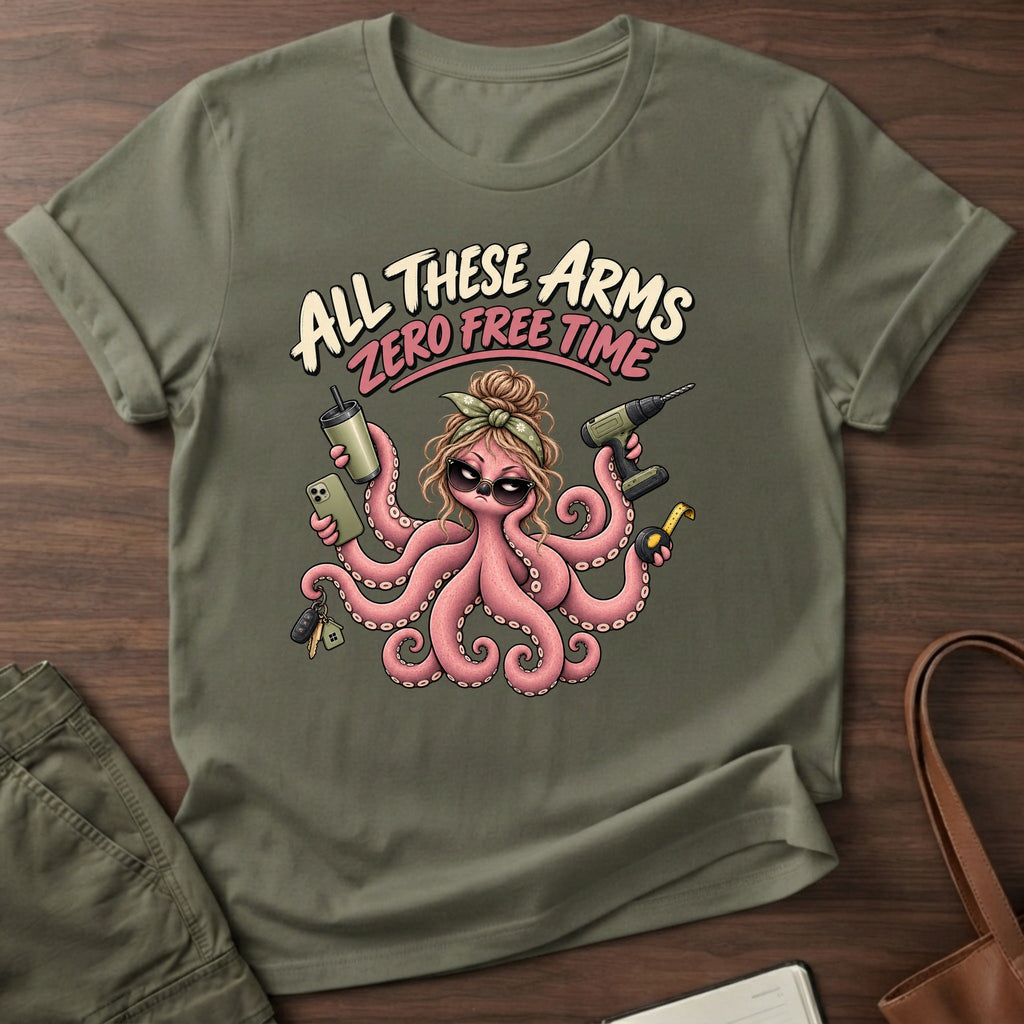 Zero Free Time T-Shirt - Military Green